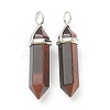 Dyed & Heated Natural Red Tiger Eye Pointed Pendants G-M378-01P-A20-2