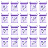 20Pcs Polyester Mesh Sachet Packing Drawstring Bgas ABAG-TA0002-20E-1
