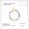 Faceted Round Natural Ruby in Zoisite & Column Green Spot Jasper & Freshwater Pearl Beaded Necklaces & Bracelets Sets for Women ZI1839-3-6