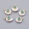 Natural Cultured Freshwater Pearl Pendants PEAR-F008-23G-02-1