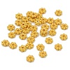 Alloy Beads Daisy Spacer Beads LF1249Y-01G-RS-5
