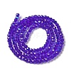 Electroplate Transparent Glass Beads Strands EGLA-A035-T3mm-L06-2