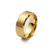 201 Stainless Steel Plain Band Ring for Men Women RJEW-WH0010-06D-MG-1