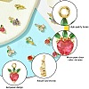 10Pcs 5 Styles Brass Charms KK-CJ0001-73-3