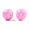 Flower Opaque Resin Beads RESI-T054-001B-1