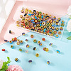 132Pcs 12 Colors Alloy Rhinestone Clay Pave Large Hole Beads ALRI-TA0001-28-6