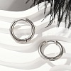 202 Stainless Steel Huggie Hoop Earrings EJEW-F111A-16mm-P-1