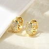 Brass Micro Pave Cubic Zirconia Hoop Earrings EJEW-D311-078G-3