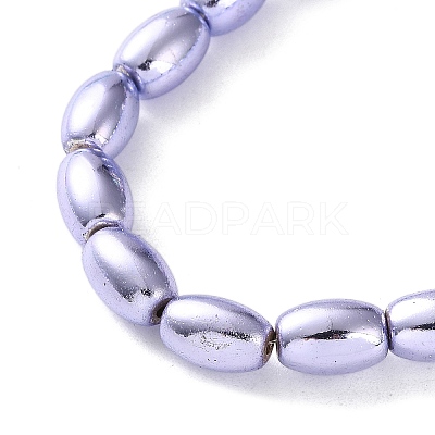 Electroplated Synthetic Magnetic Hematite Beads Strands G-C248-I01-8x12mm-1