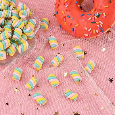 Handmade Polymer Clay Charms LS-X-CLAY-T016-83B-1