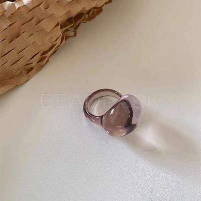 Oval Resin Finger Rings for Women WG60A90-06-1