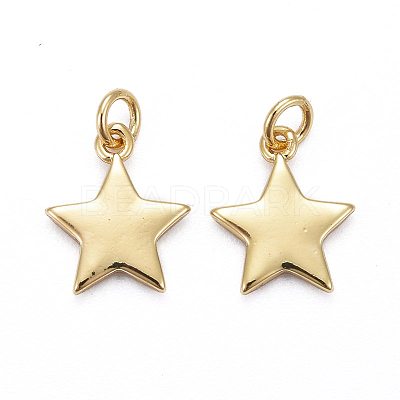Brass Pendants KK-Z008-16G-1