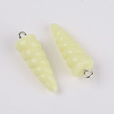 Resin Pendants LS-RESI-WH0014-44B-1