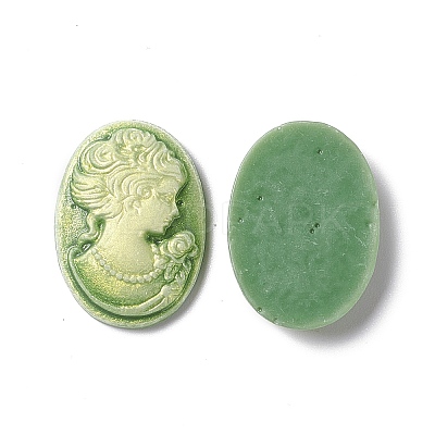 Cameos Opaque Resin Cabochons X-RESI-C016-01B-1