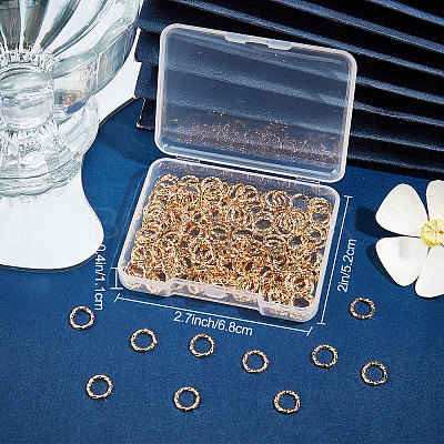 200Pcs Brass Open Jump Rings KK-BBC0004-41A-1
