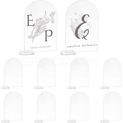 Acrylic Table Sign Holders DIY-WH0374-21-1