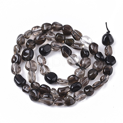 Natural Smoky Quartz Beads Strands G-S363-040-1