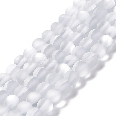 Synthetic Moonstone Beads Strands G-E573-01A-16-1