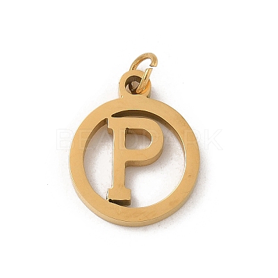 304 Stainless Steel Charms
with Jump Ring STAS-R001-02G-P-1