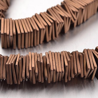 Electroplate Non-magnetic Synthetic Hematite Bead Strands G-F300-20B-F08-1