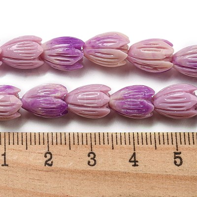 Synthetic Coral Dyed Beads Strands CORA-P008-04A-02-1