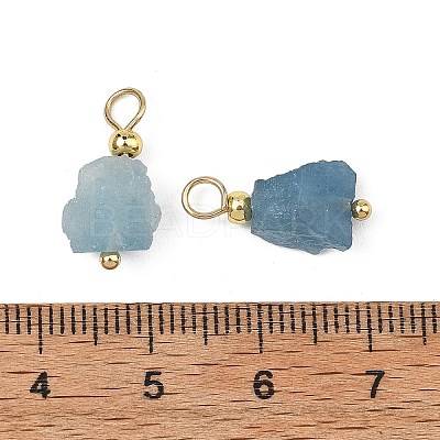 Raw Rough Natural Aquamarine Pendants PALLOY-JF05873-1