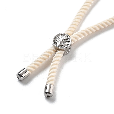 Twisted Nylon Cord Silder Bracelets DIY-B066-03P-28-1