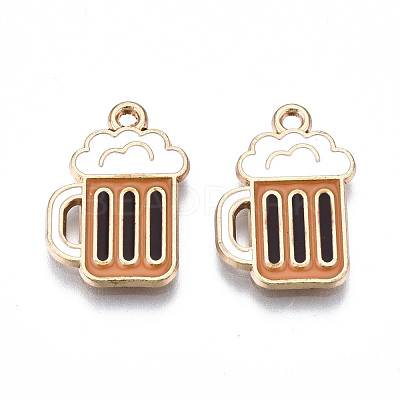 Eco-Friendly Alloy Enamel Pendants ENAM-Q437-048-NR-1