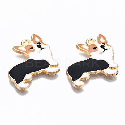 Alloy Enamel Pendants X-ENAM-S127-014A-RS-1