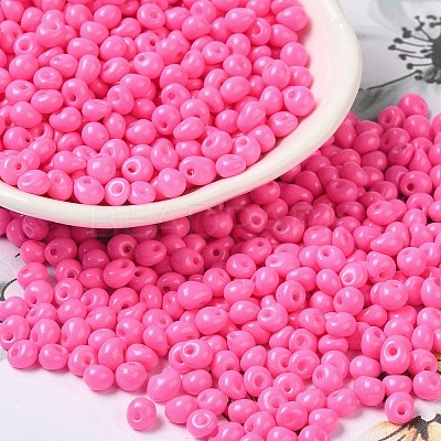 6/0 Opaque Baking Paint Glass Seed Beads X1-SEED-M012-02A-22-1
