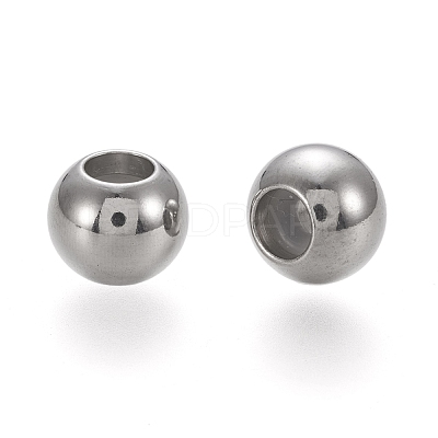 202 Stainless Steel Beads STAS-K204-02A-P-1