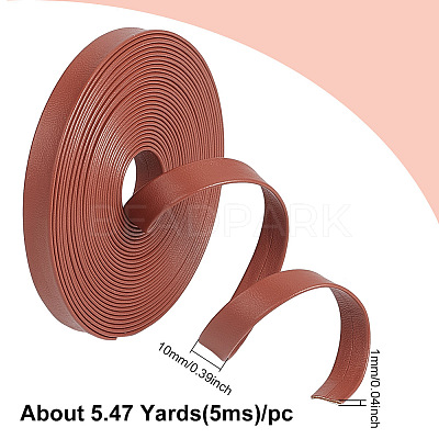 5M Flat PU Imitation Leather Cord LC-WH0009-07B-1