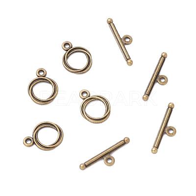 Tibetan Style Zinc Alloy Toggle Clasps MLF0539Y-NF-1