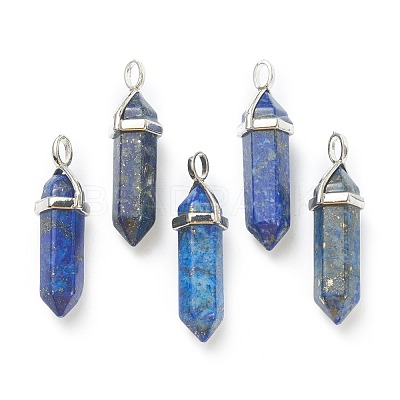 Natural Lapis Lazuli Pointed Pendants X-G-M378-01P-A07-1