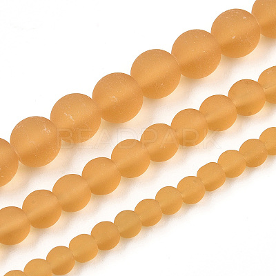 Transparent Glass Beads Strands GLAA-T032-T8mm-MD08-1
