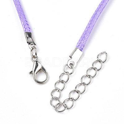 Waxed Cord Necklace Making NCOR-T001-43-1