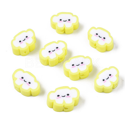 Handmade Polymer Clay Beads X-CLAY-N008-033H-1