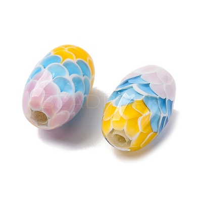 Two Tone Handmade Lampwork Beads LAMP-K042-01H-1