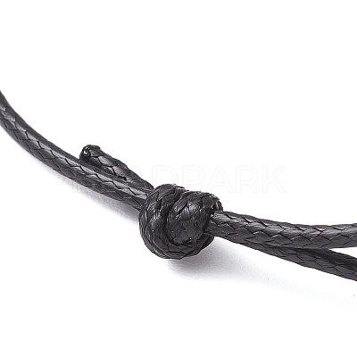 Adjustable Waxed Polyester Cord Bracelet Making AJEW-JB01312-01-1