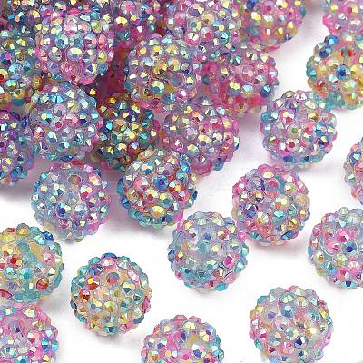 AB-Color Resin Rhinestone Beads RESI-S315-14x16-11-1