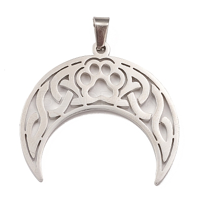 Non-Tarnish 304 Stainless Steel Hollow Pendants STAS-P321-04P-1