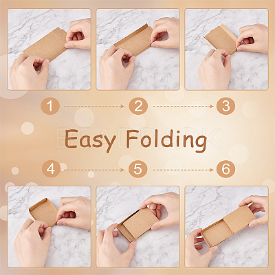 Rectangle Folding Cardboard Paper Drawer Boxes LS-CON-WH0094-15B-1