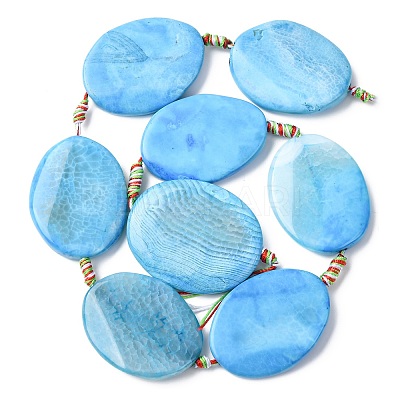 Natural Dragon Veins Agate Beads Strands G-P605-L01-01-1