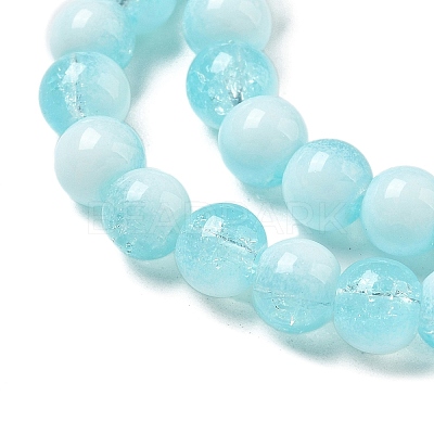 Crackle Glass Beads Strands X-GLAA-U001-6mm-08-1