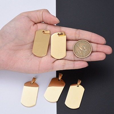 304 Stainless Steel Big Pendants STAS-I140-19F-G-1