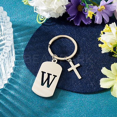 1Pc Stainless Steel Keychains KEYC-TADJ0001-08W-1