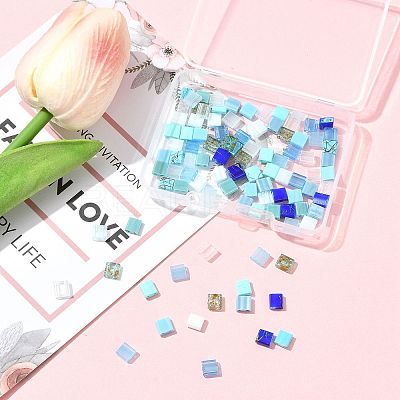 100Pcs 12 Styles 2-Hole Glass Seed Beads SEED-FS0001-44-1