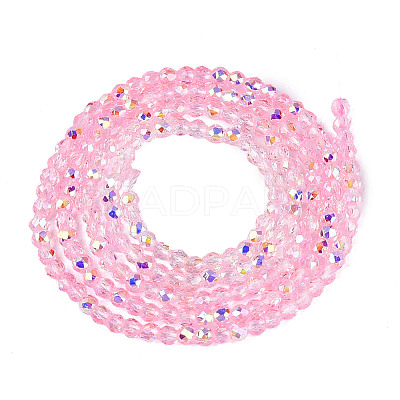 Transparent Glass Beads Strands LS-EGLA-N028-01A-A11-1