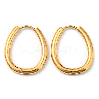 Ion Plating(IP) Stainless Steel Hoop Earrings X-EJEW-P232-02G-1