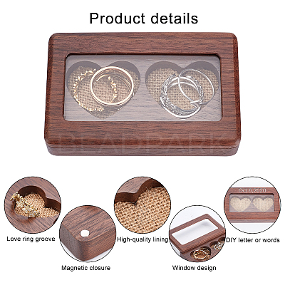 Black Walnut Jewelry Box OBOX-WH0010-03-1